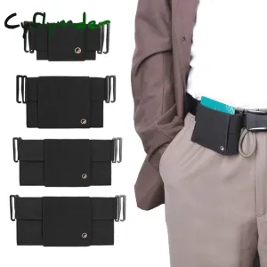 Cyflymder Invisible Wallet Waist Bag Belt Pouch Portable Pouch Card Storage Bag for Men Women Passport Holder Organizers Hunting Outdoor