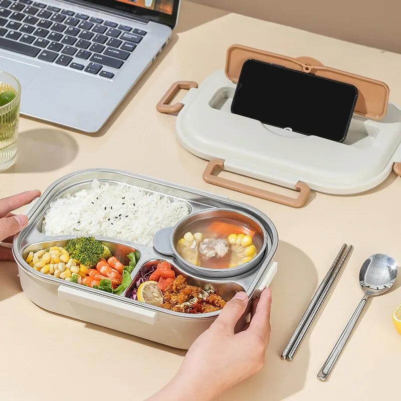 Dear Bear 304 Stainless Steel Bento Lunch Box