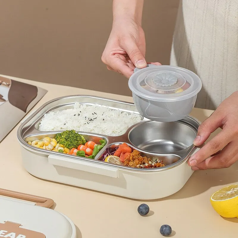 Dear Bear 304 Stainless Steel Bento Lunch Box