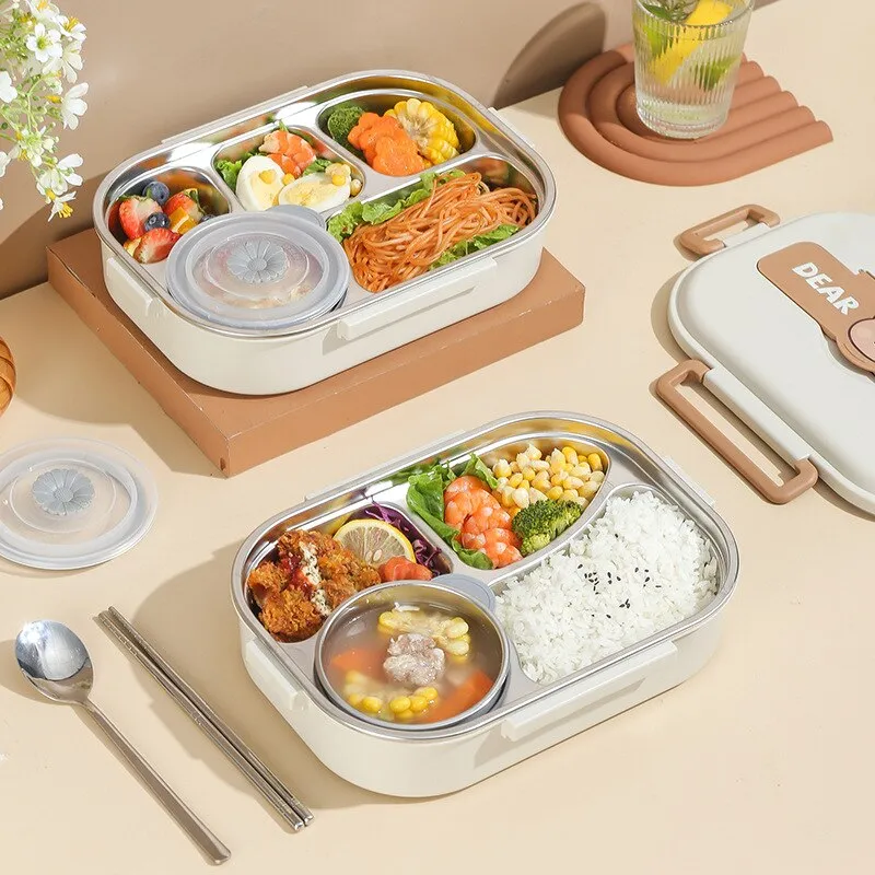Dear Bear 304 Stainless Steel Bento Lunch Box