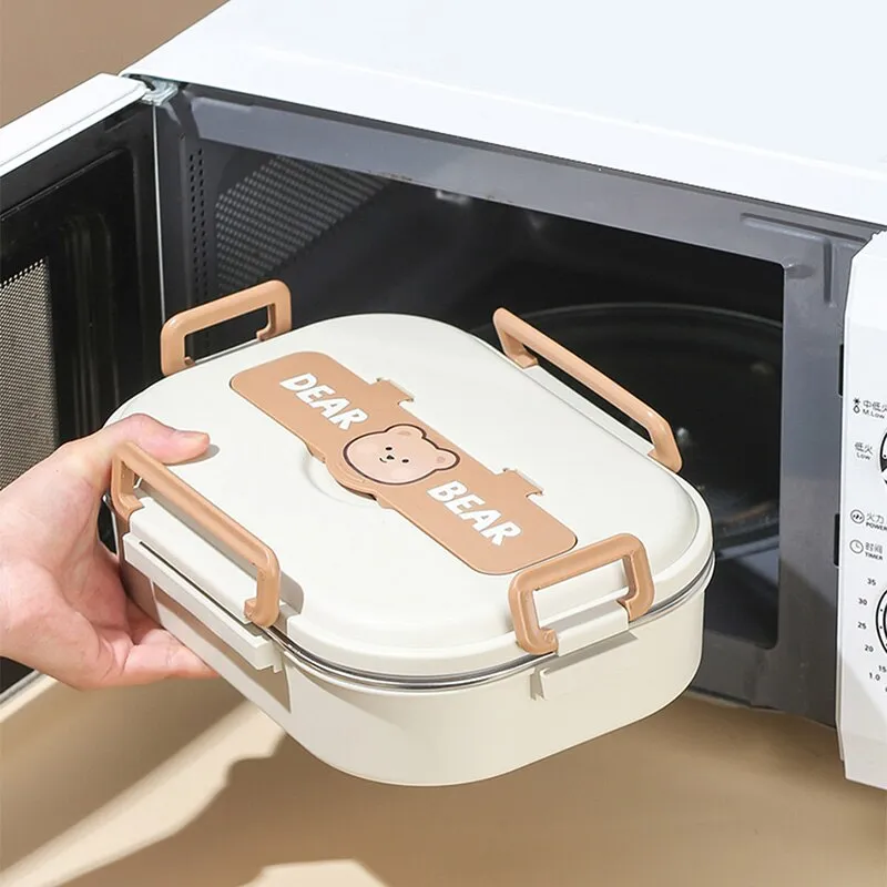 Dear Bear 304 Stainless Steel Bento Lunch Box