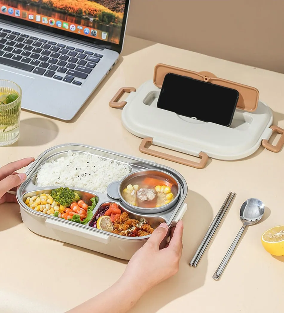 Dear Bear 304 Stainless Steel Bento Lunch Box