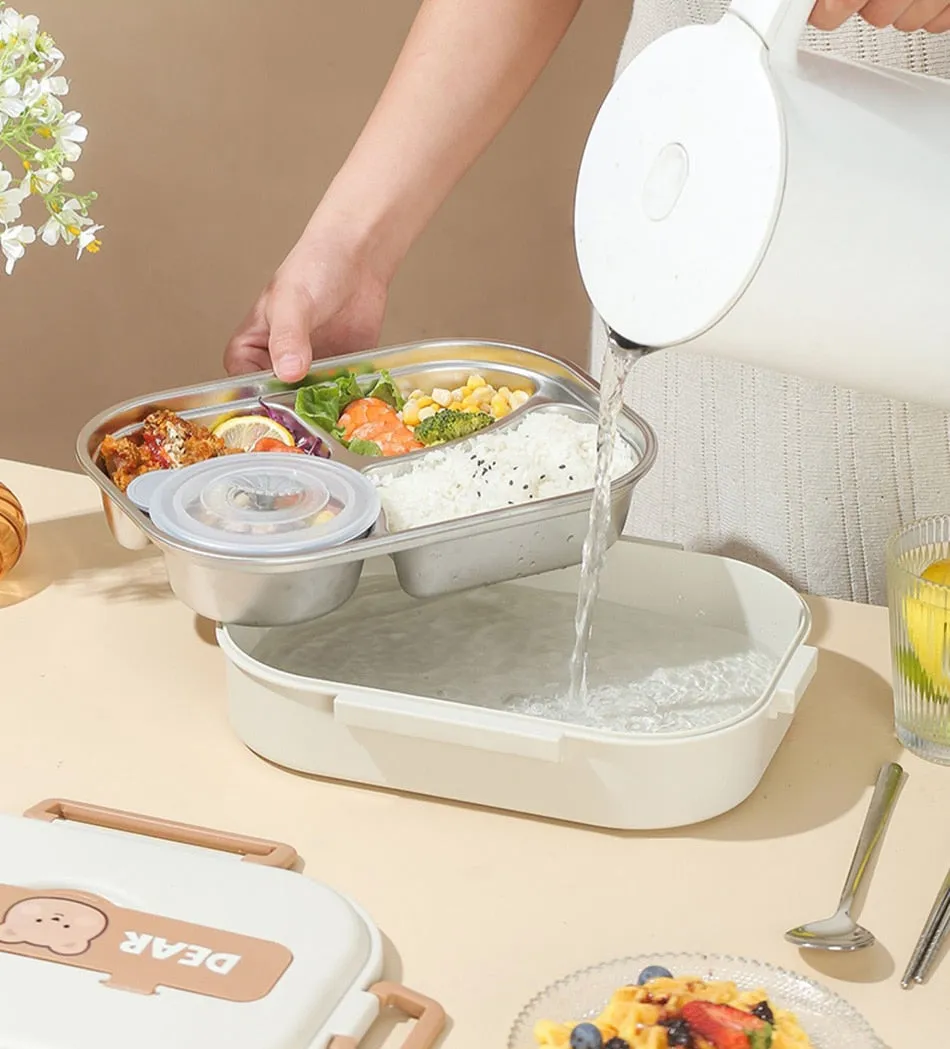 Dear Bear 304 Stainless Steel Bento Lunch Box