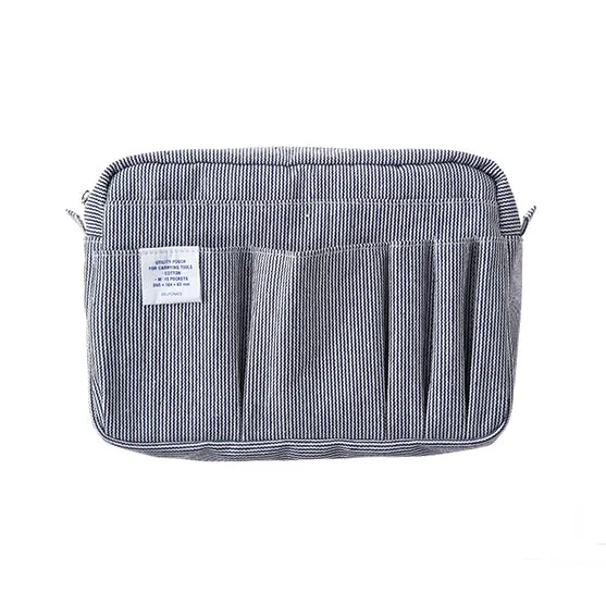 Delfonics Utility Pouch - Medium Size / Denim (Hickory) - , Delfonics Inner Carrying Bag M Size