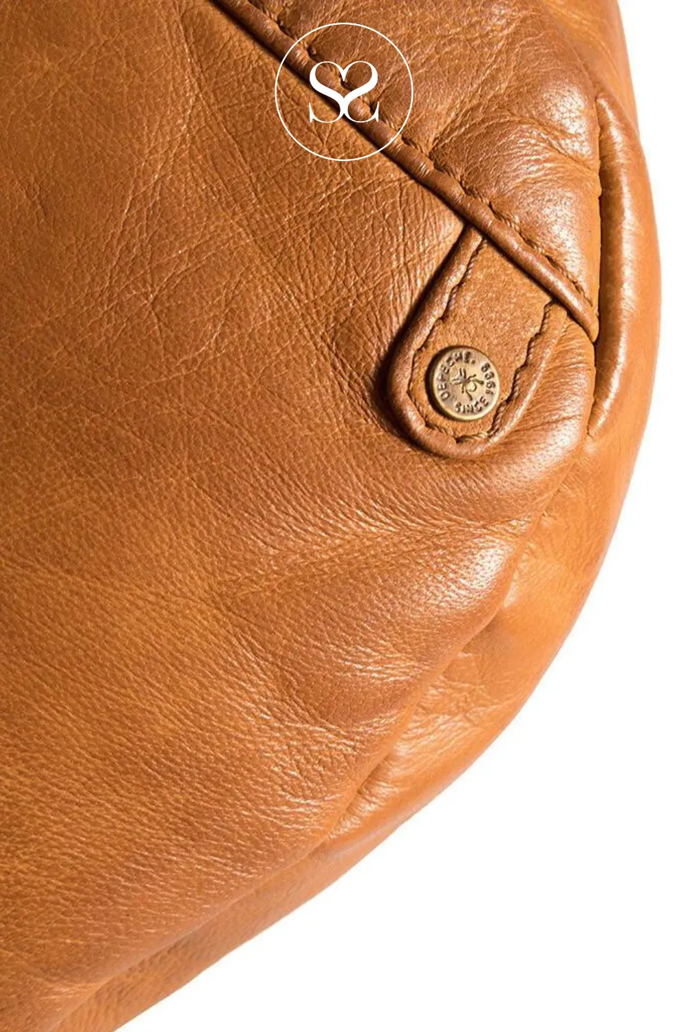 DEPECHE 15604 TAN LEATHER CROSSBODY BAG
