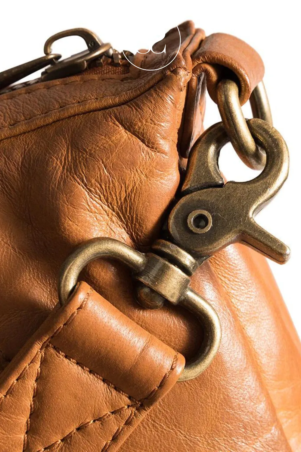 DEPECHE 15604 TAN LEATHER CROSSBODY BAG