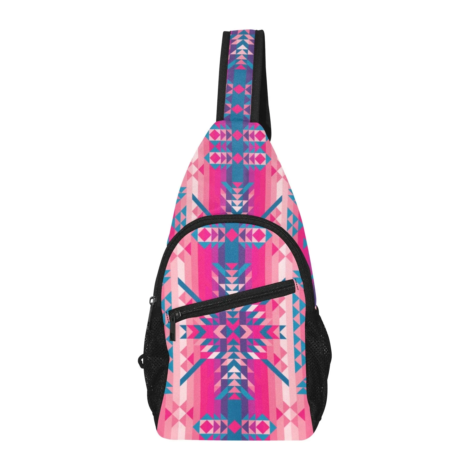 Desert Geo Blue Chest Bag