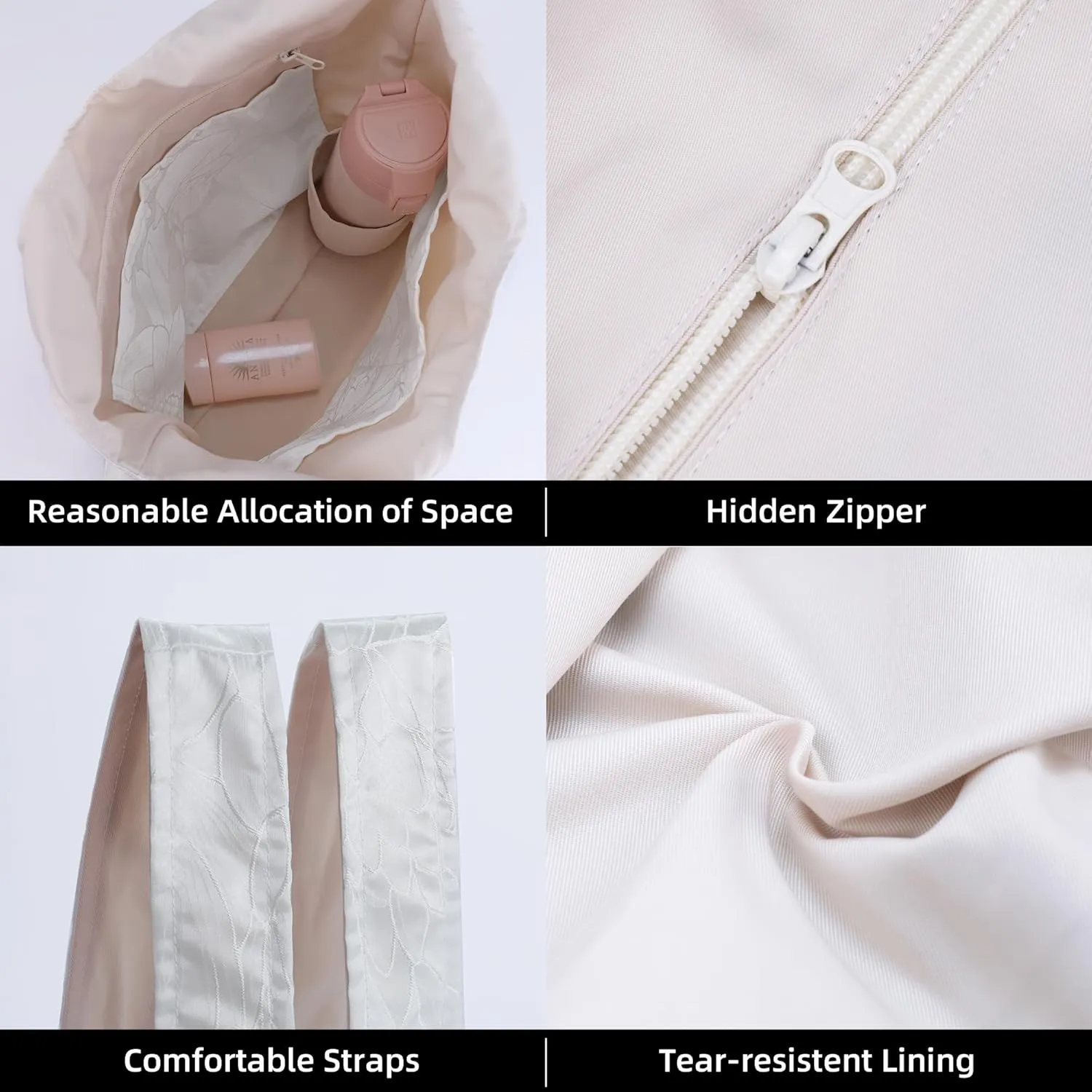 DGAZ Designer Shoulder Bags for Women, Luxury Tote Bag with Zipper, Large Shoulder Hobo Bags