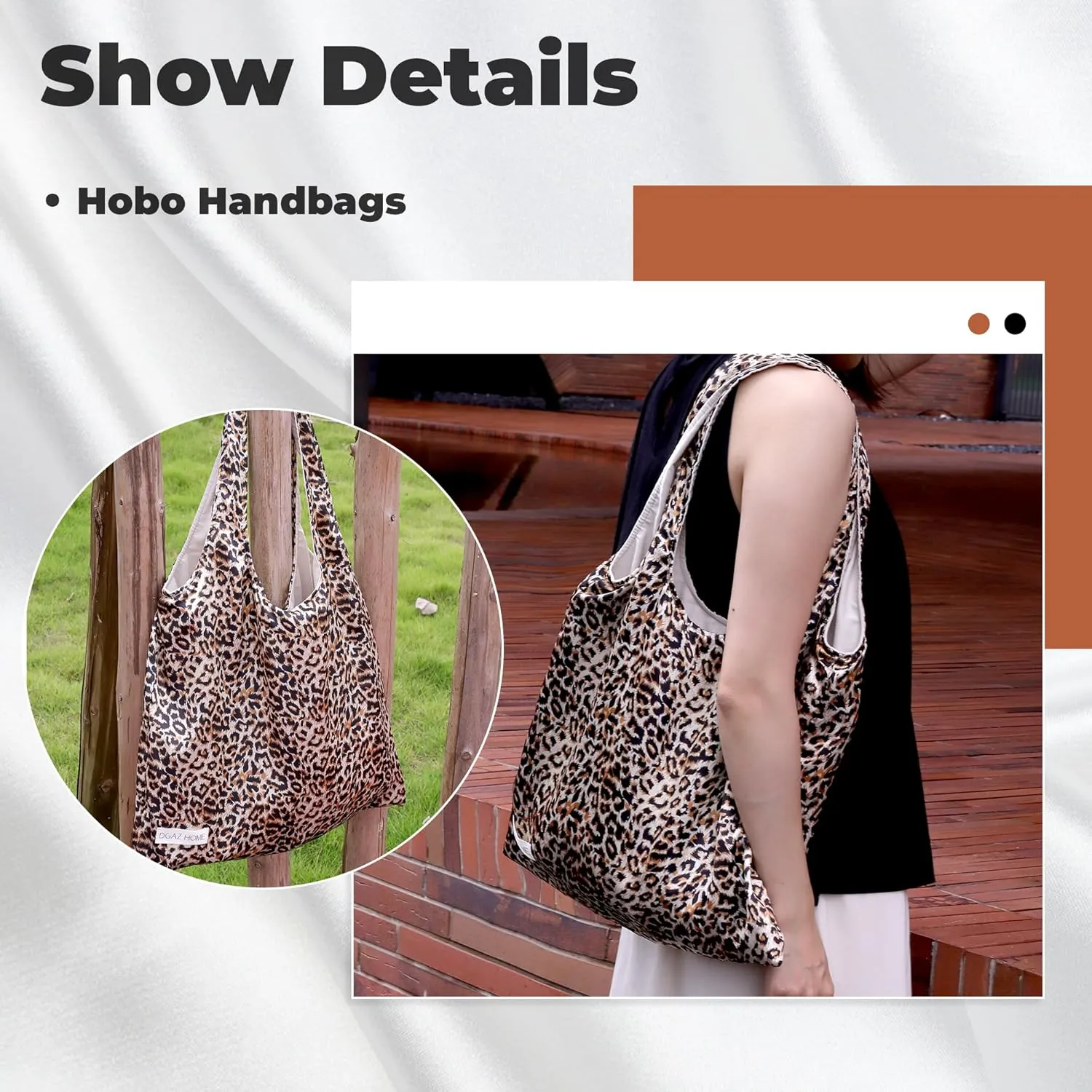 DGAZ Designer Shoulder Bags for Women, Luxury Tote Bag with Zipper, Large Shoulder Hobo Bags