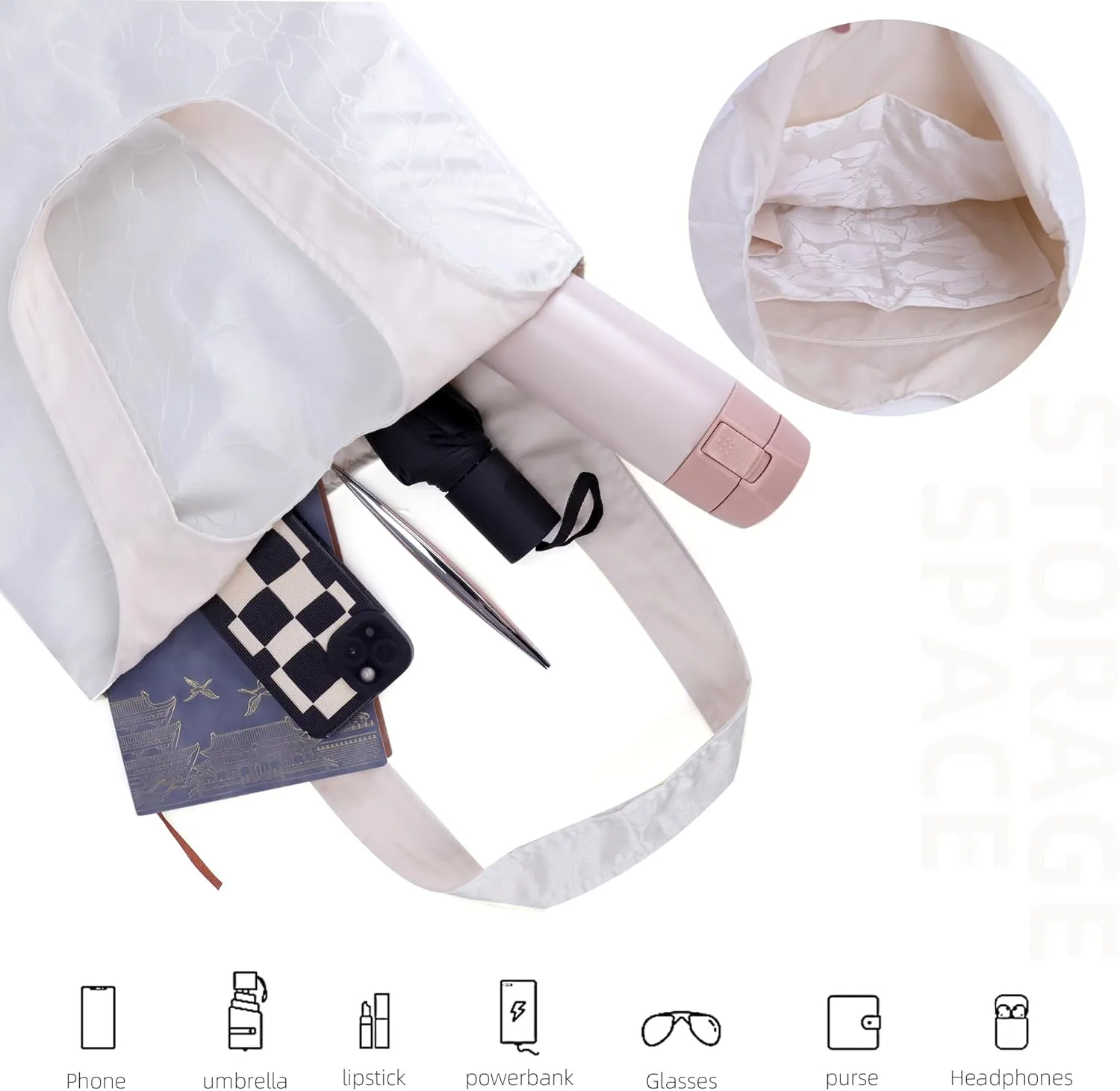 DGAZ Designer Shoulder Bags for Women, Luxury Tote Bag with Zipper, Large Shoulder Hobo Bags