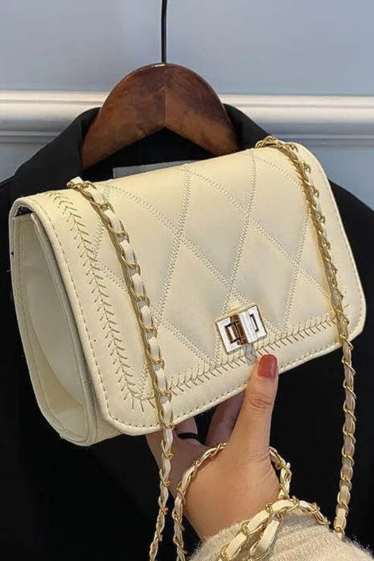 Diamond Chain Shoulder Crossbody Bag