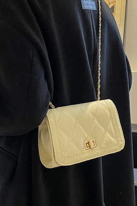 Diamond Chain Shoulder Crossbody Bag