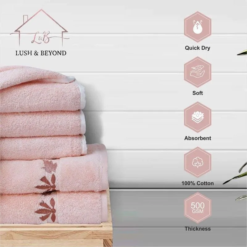 Diamondy Hand Towel (Slate Blue) - Three Piece Set