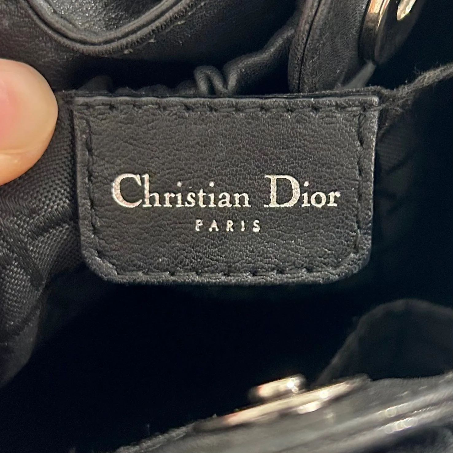 Dior Black Malice Bucket Bag