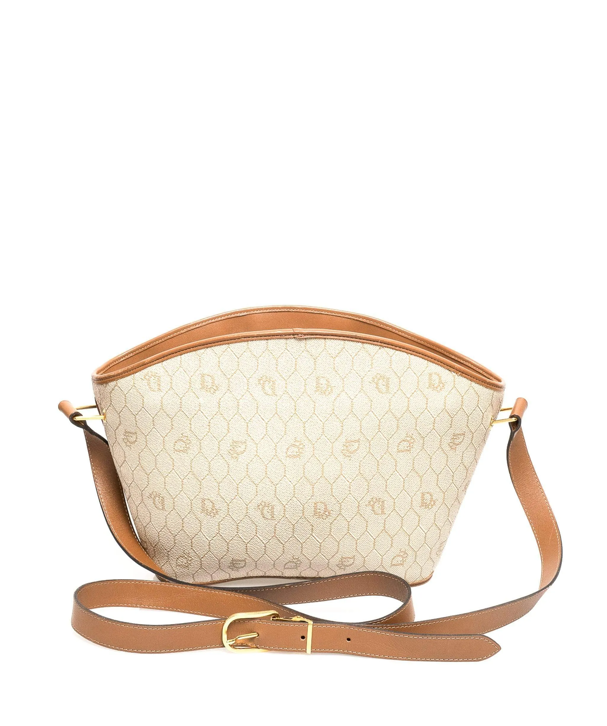 Dior Vintage PVC Beige/Brown Crossbody bag - AWL1722