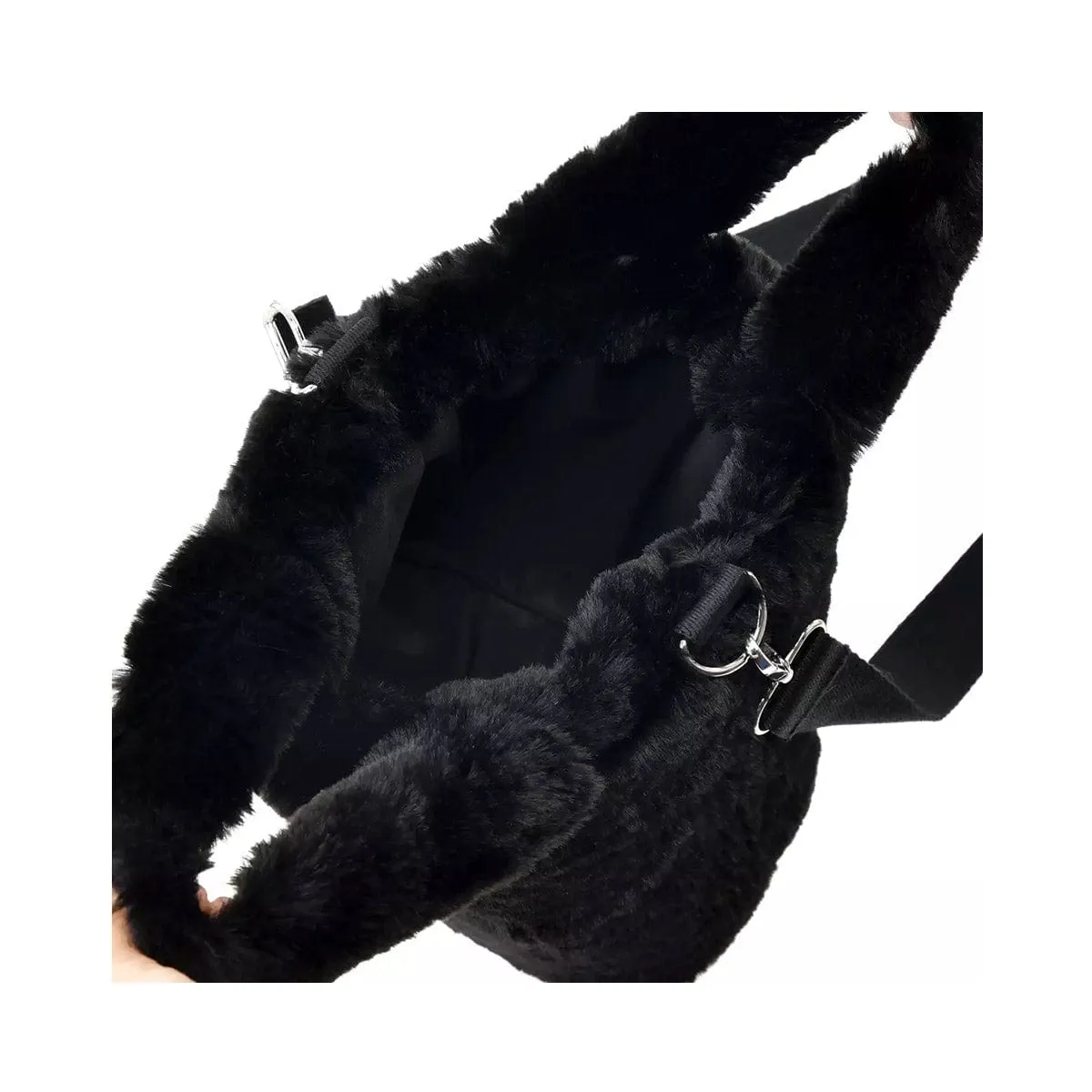 Disney Mickey Mouse Fur Tote 2-Way Bag