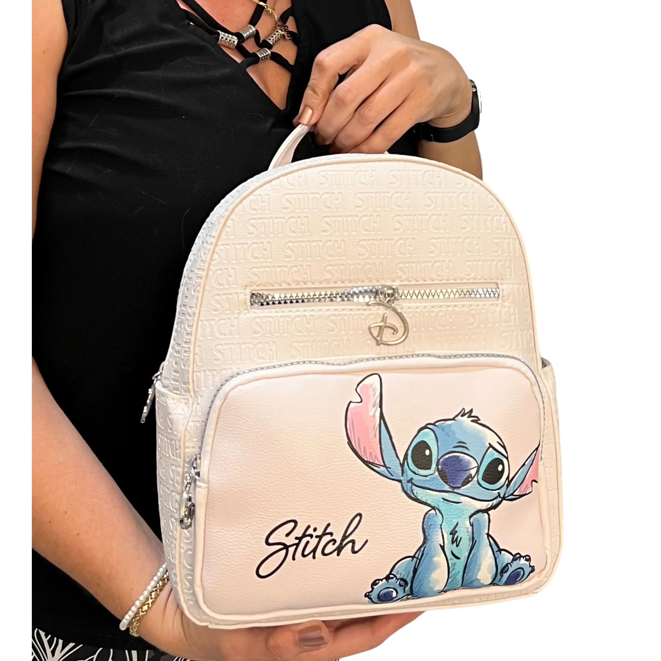 Disney Stitch Backpack Color Ivory