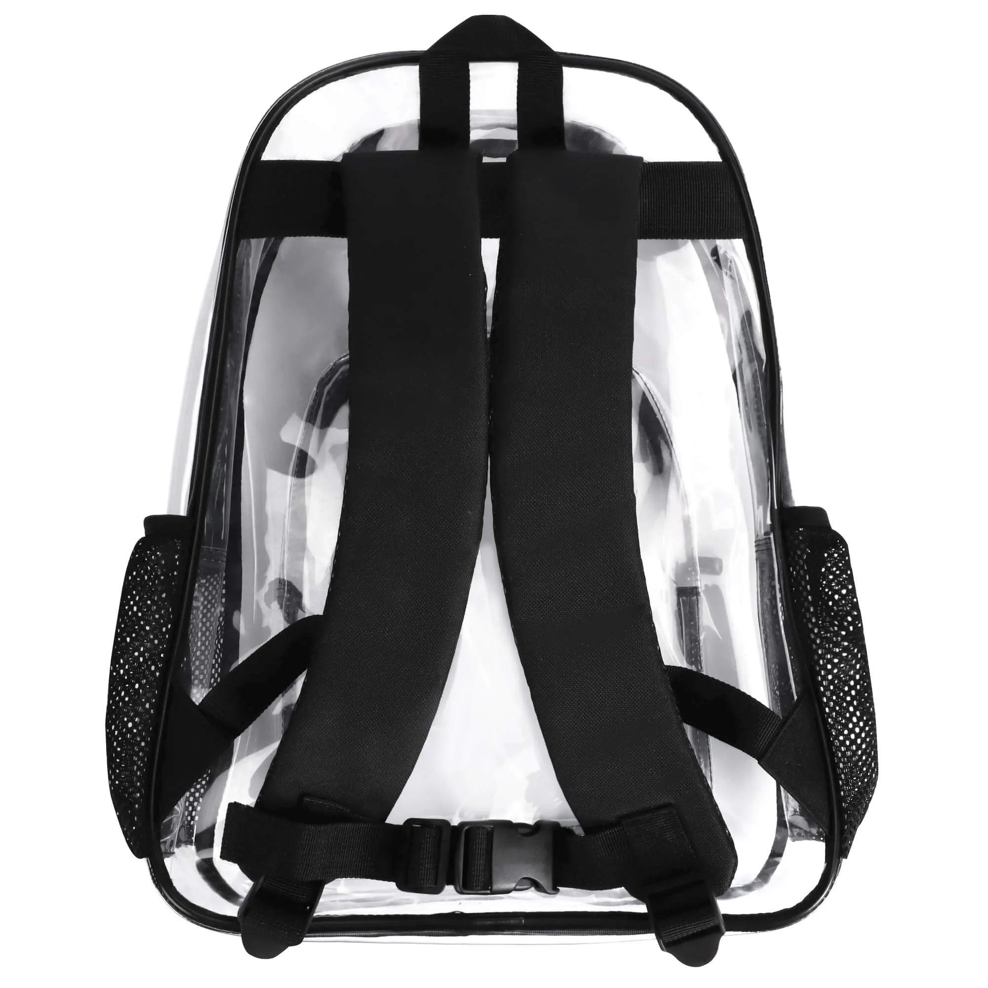 Dnt JugeMy Different Large 17 Inch Clear Bag PVC See Through Transparent School Backpack