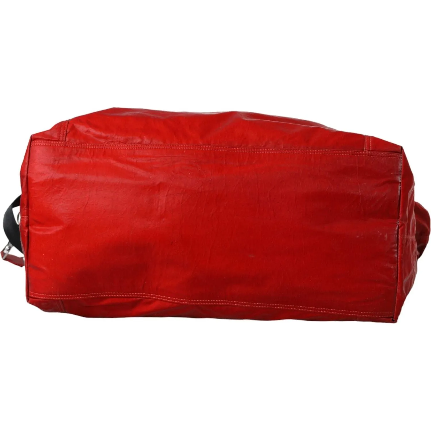 Dolce & Gabbana Red Nylon Calfskin Hand Shoulder Duffel Bag