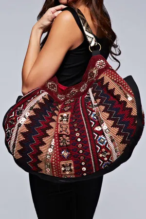 Dual Sided Hobo Bag
