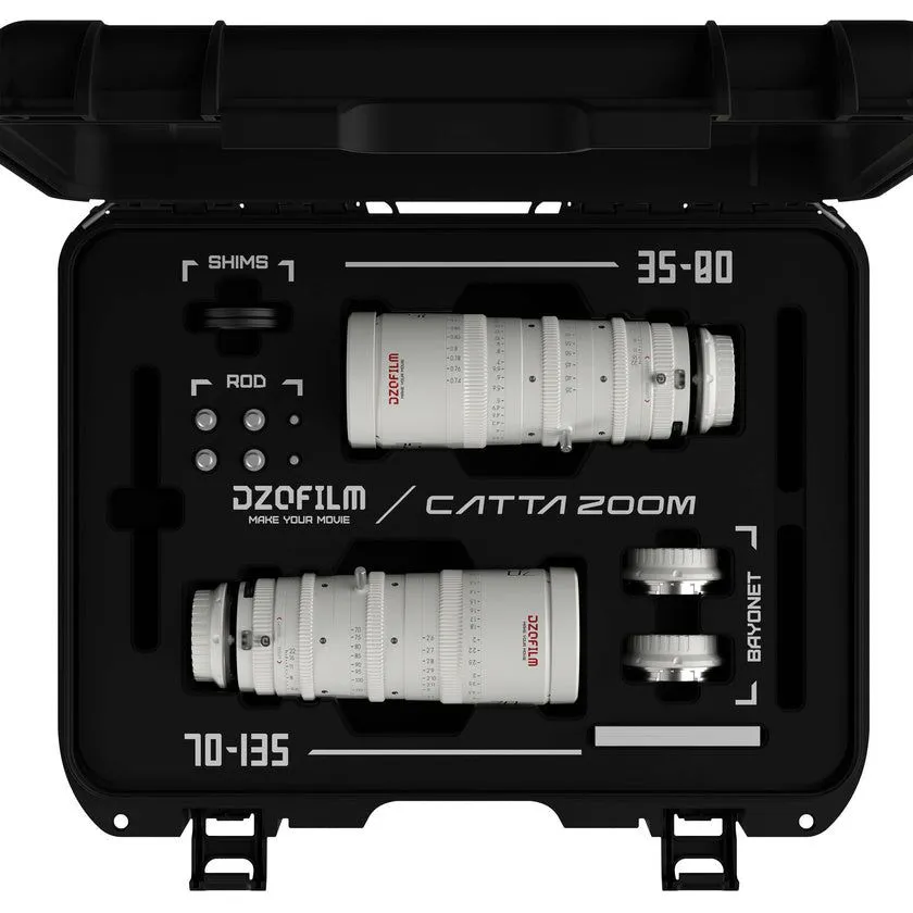 DZOFilm 2-Lens Hard Case for Catta Cine Zoom Lenses