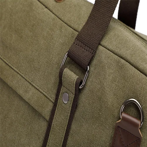 Eagle EA-CA340 Canvas Holdall Duffle Travel Bag - Medium