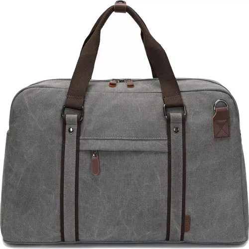 Eagle EA-CA340 Canvas Holdall Duffle Travel Bag - Medium