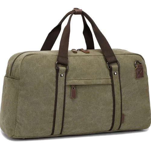 Eagle EA-CA340 Canvas Holdall Duffle Travel Bag - Medium