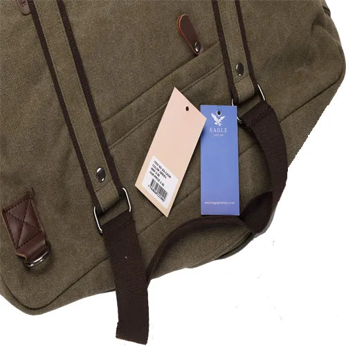 Eagle EA-CA340 Canvas Holdall Duffle Travel Bag - Medium