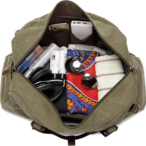 Eagle EA-CA340 Canvas Holdall Duffle Travel Bag - Medium