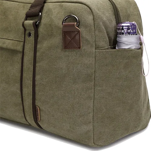 Eagle EA-CA340 Canvas Holdall Duffle Travel Bag - Medium