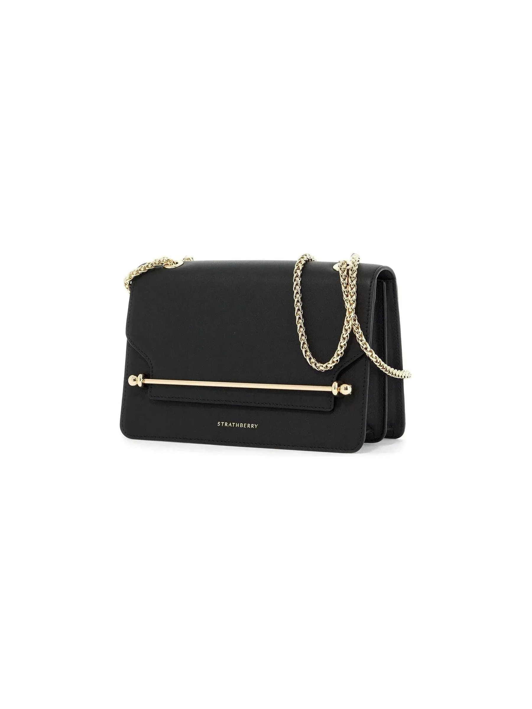 East/West Leather Shoulder Bag