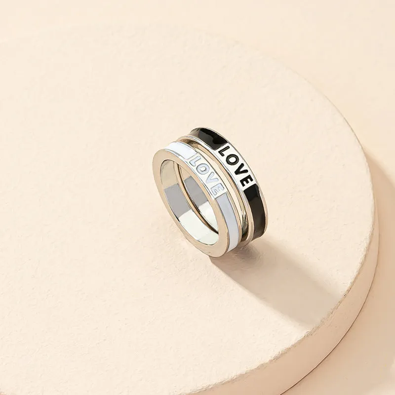 Elegant Fusion Glazed Ring Set - Vienna Verve Collection