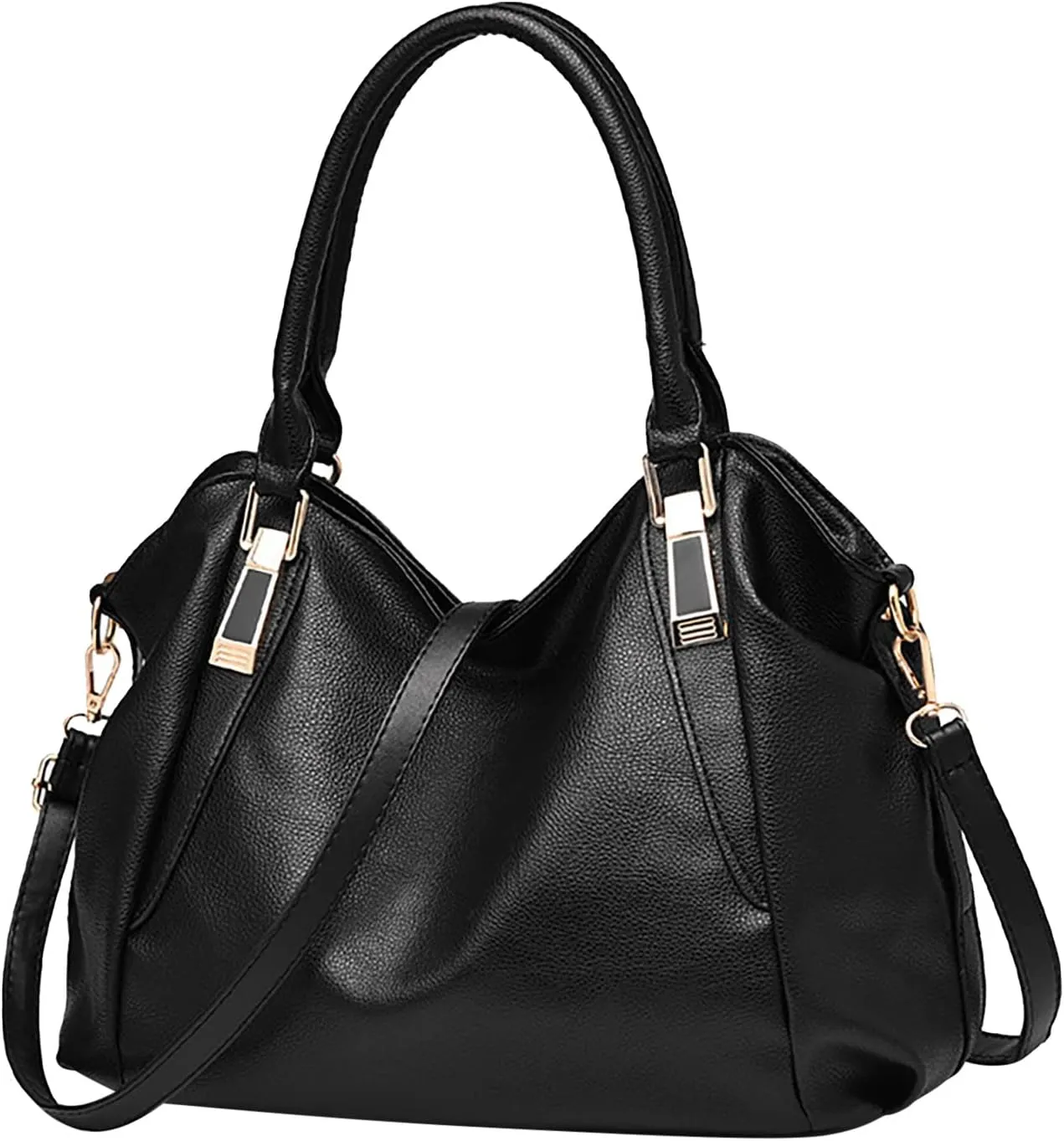 Elegant Tote Handbag for Women - Ladies Purse Satchel Shoulder Bag - Underarm Leather Dumplings Bag