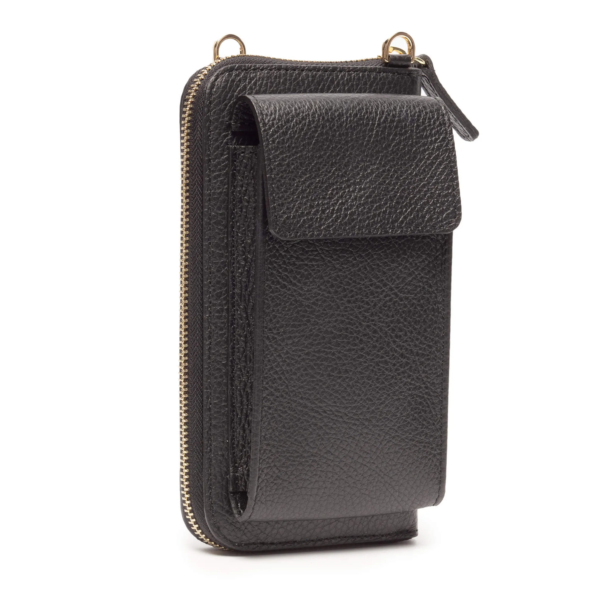 Elie Beaumont Black Leather Phonebag