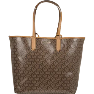 Eliza Large EW Open Tote Bag - Brown/Acorn
