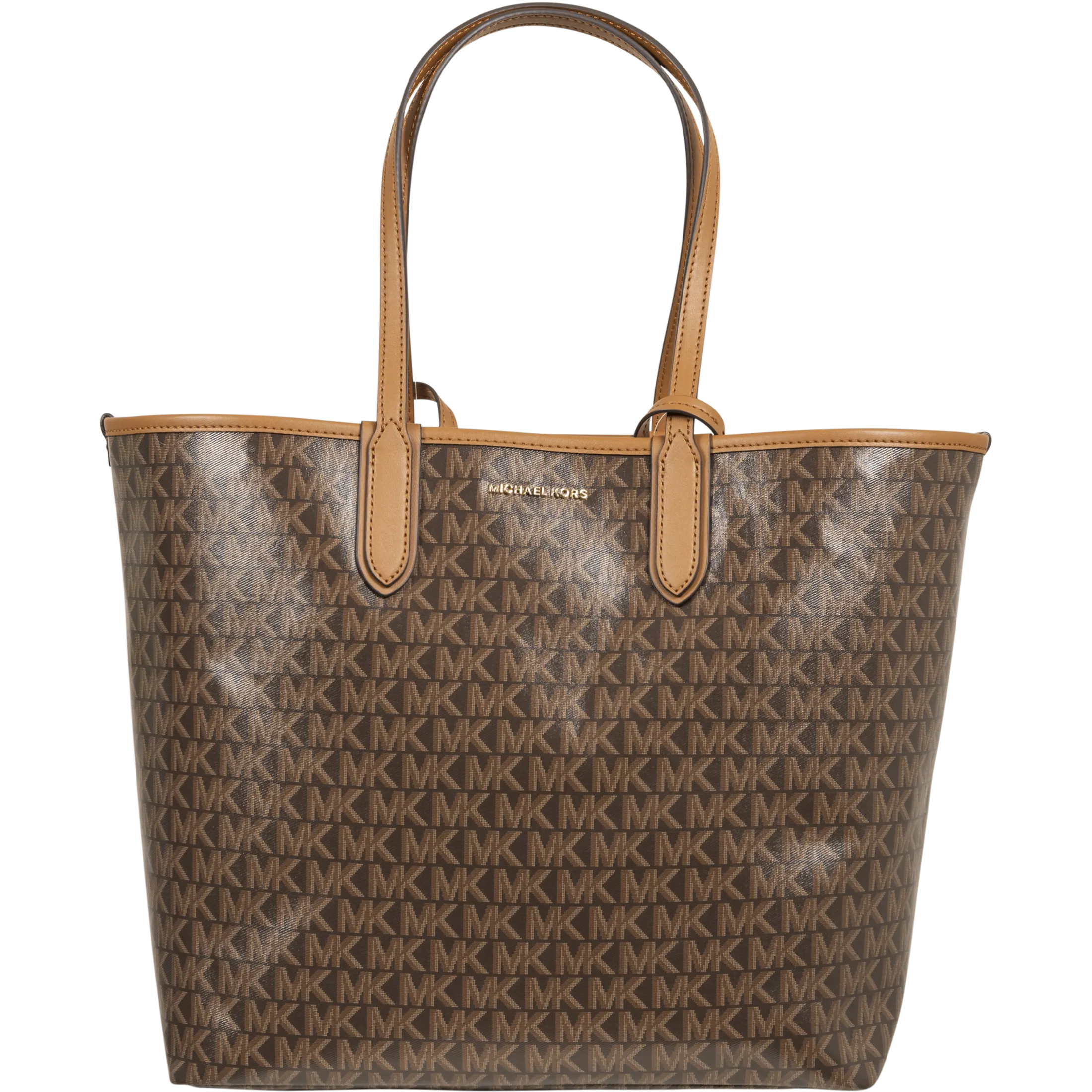 Eliza Large EW Open Tote Bag - Brown/Acorn