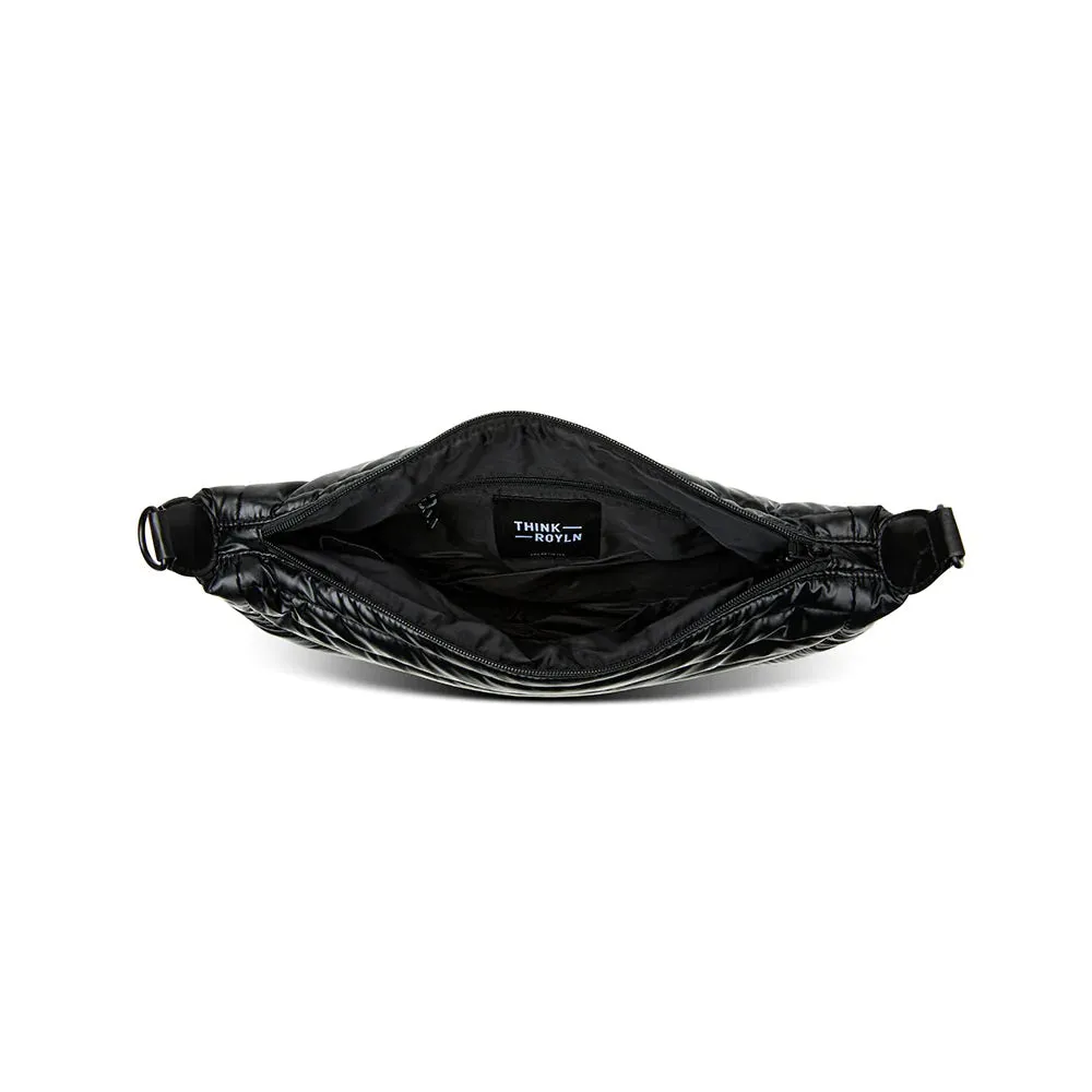Elton Hobo Crossbody Pearl Black