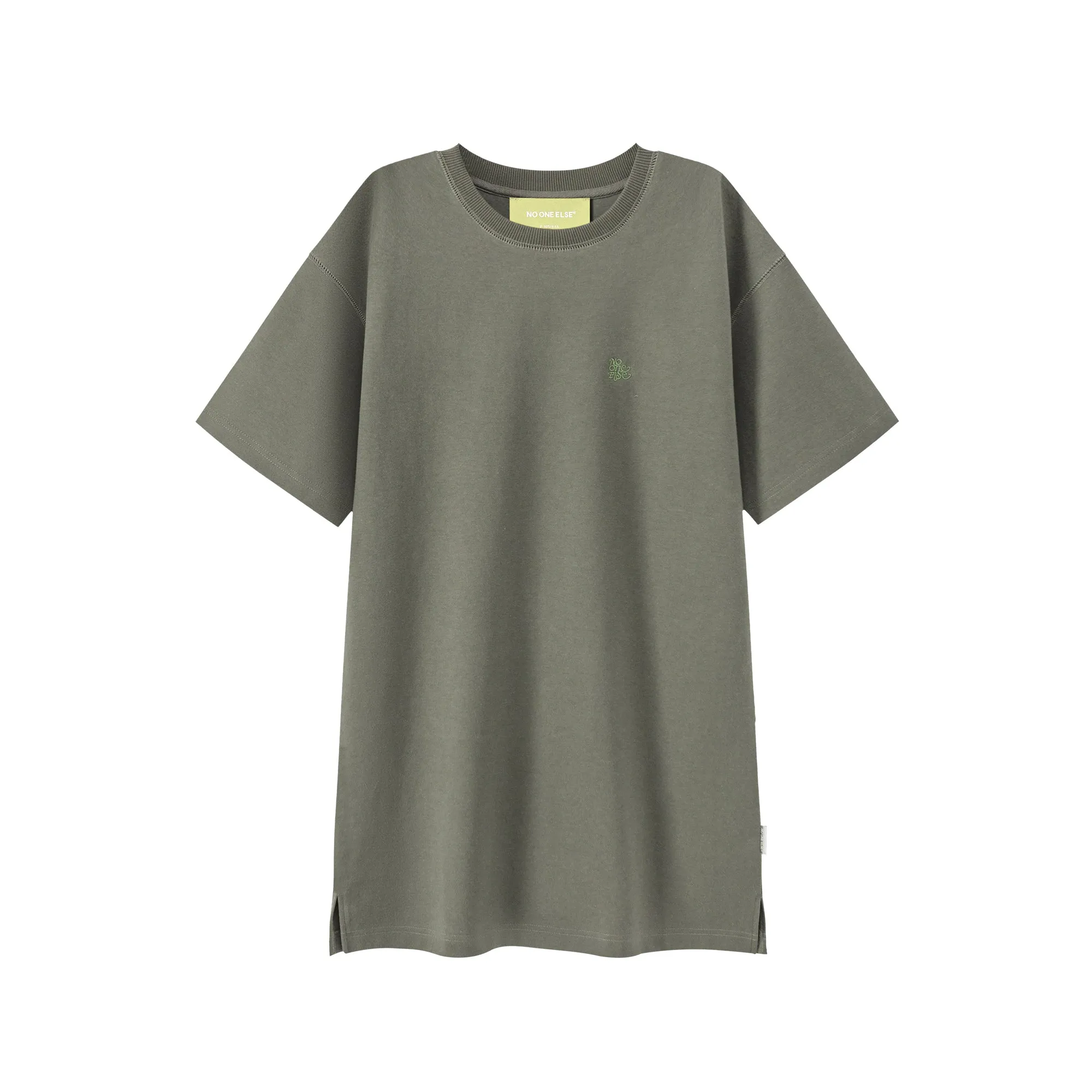 Embroidery Logo T-Shirt Mini Dress