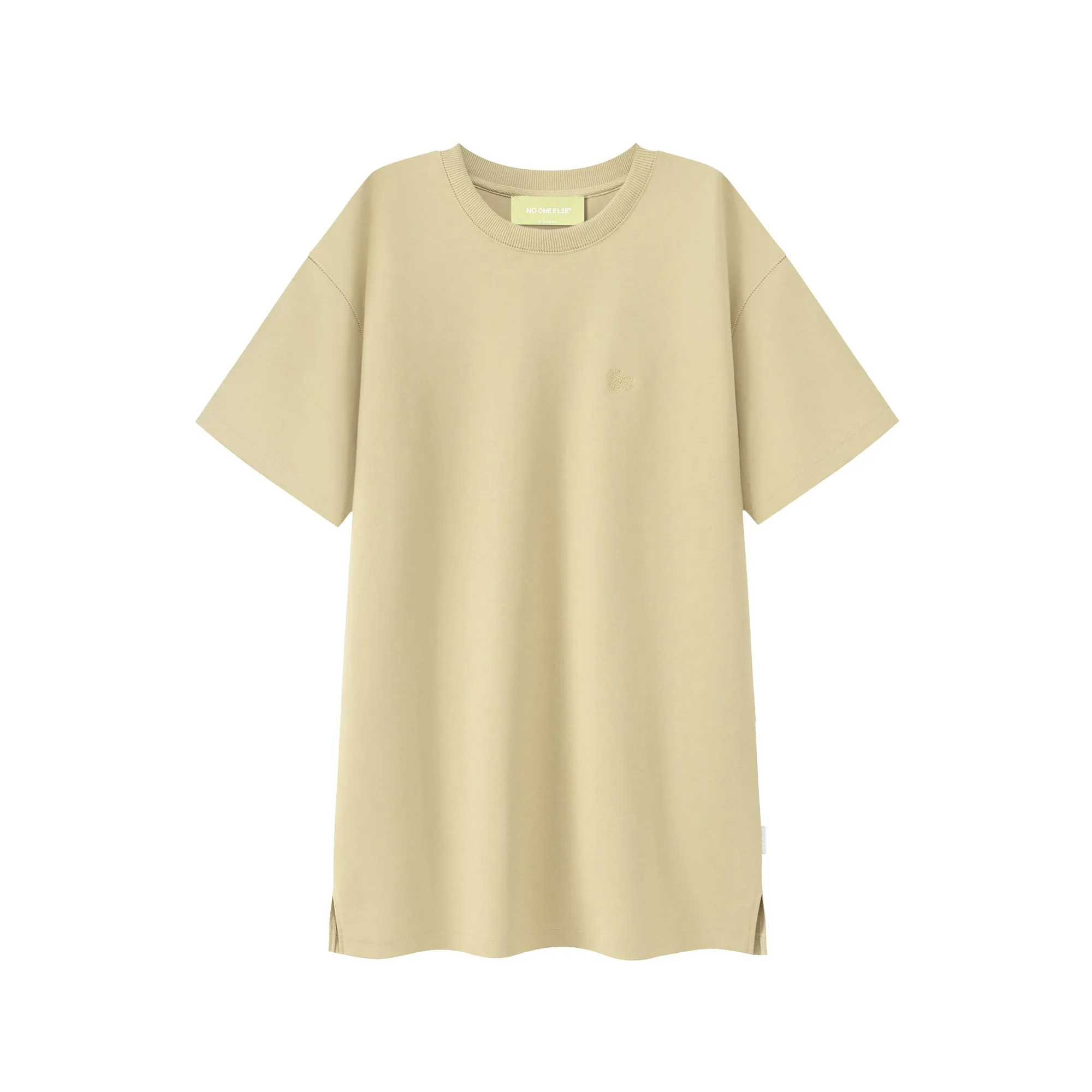 Embroidery Logo T-Shirt Mini Dress