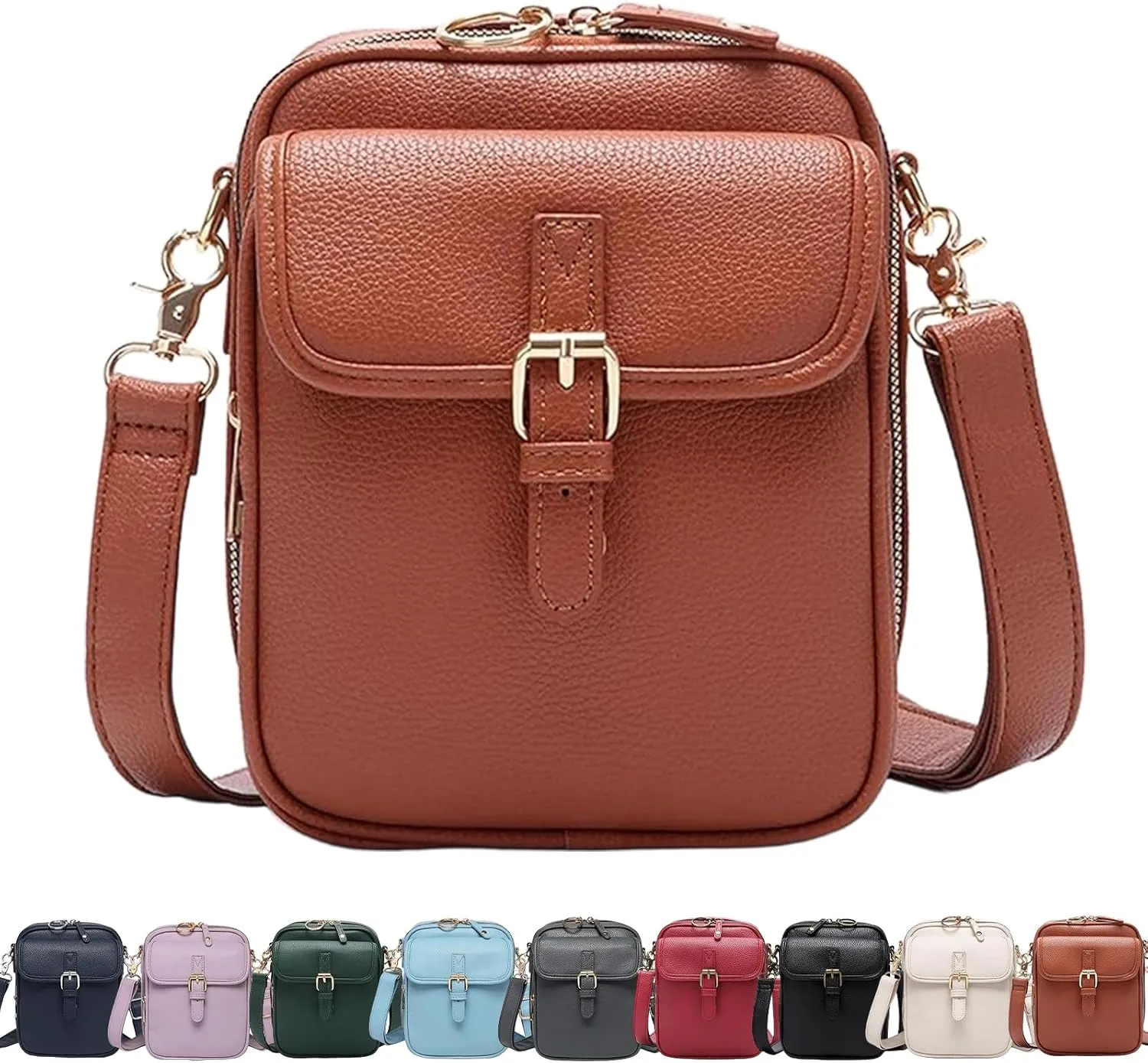 Enjoyaitlife Crossbody Bag, Collaboraten1 Forcipower - Crossbody Leather Bag, Leather Crossbody Bags for Women