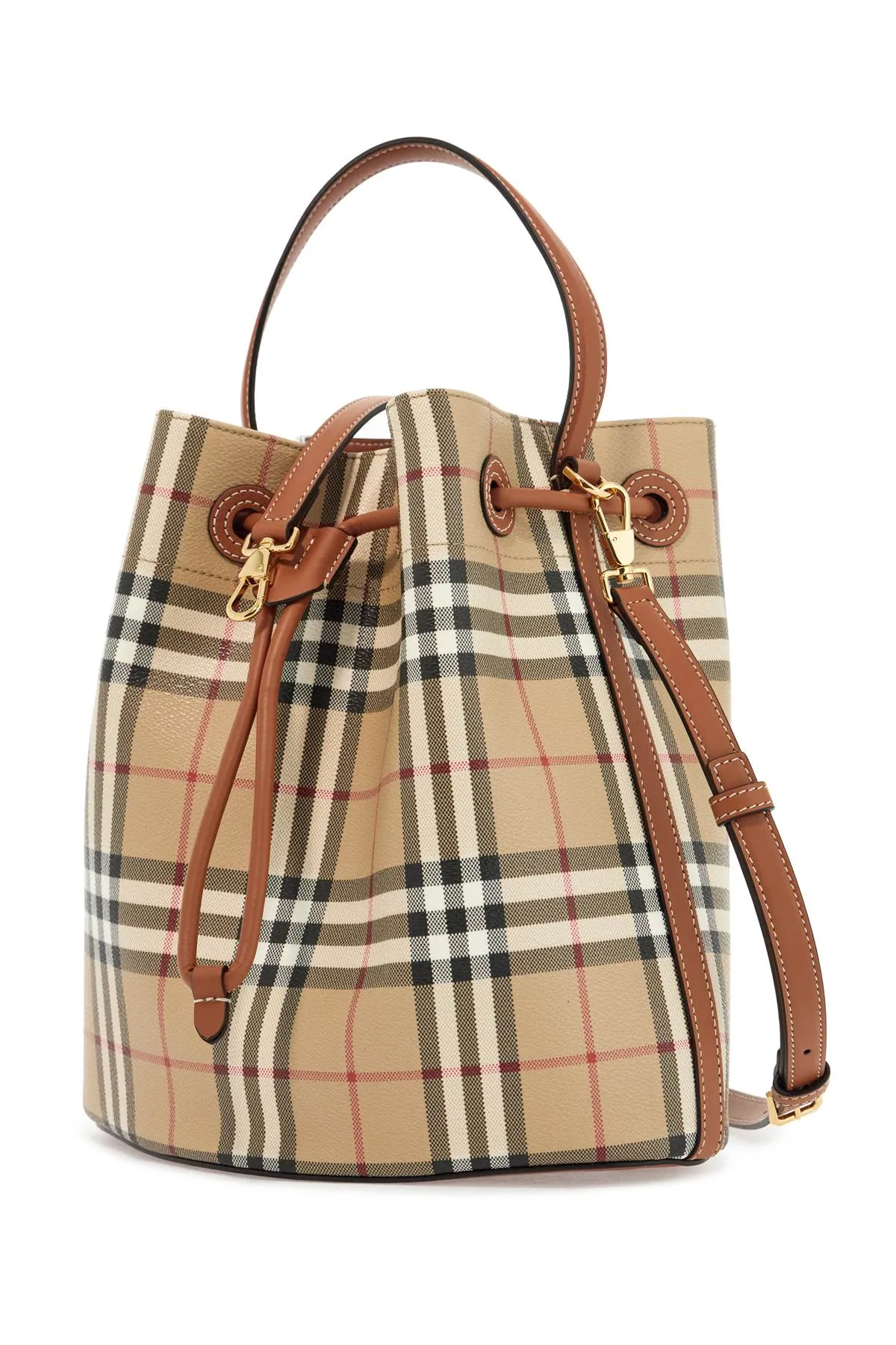 Ered Quilted Leather Bucket Bag