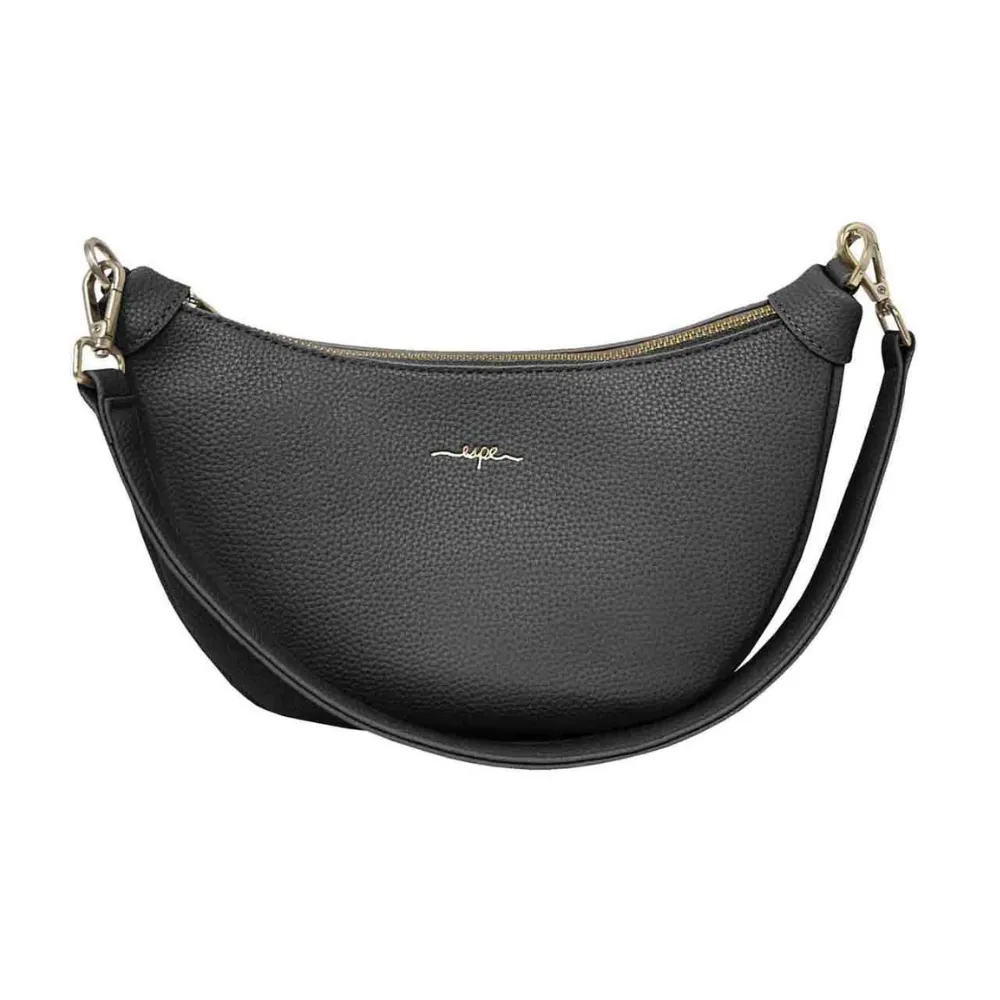 Espe Crescent Crossbody Black Bag (Women's)