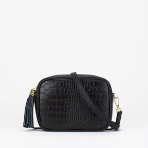 Evie Camera Bag (Croc Print)