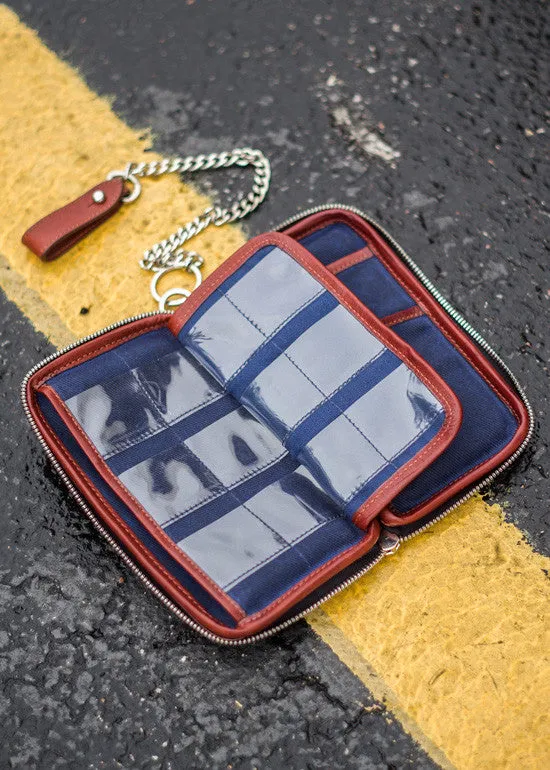 Explorer Wallet | Waxed Canvas and Leather Travelers Wallet