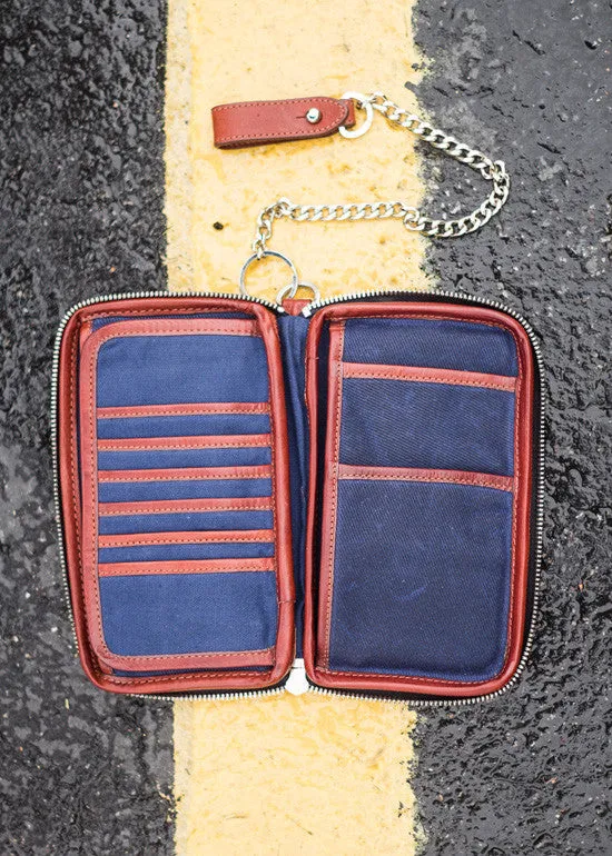 Explorer Wallet | Waxed Canvas and Leather Travelers Wallet