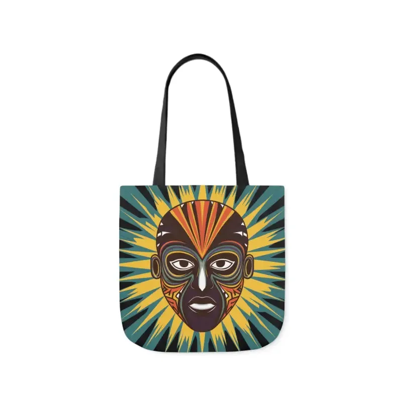 Eye Catching African Tribal Mask Canvas Tote Bag