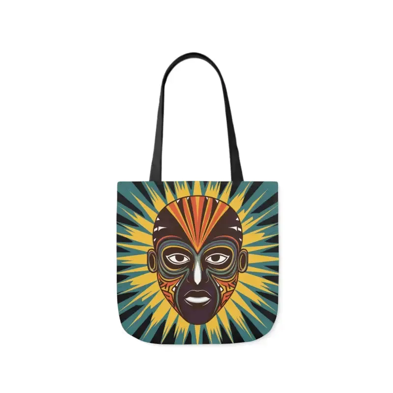 Eye Catching African Tribal Mask Canvas Tote Bag