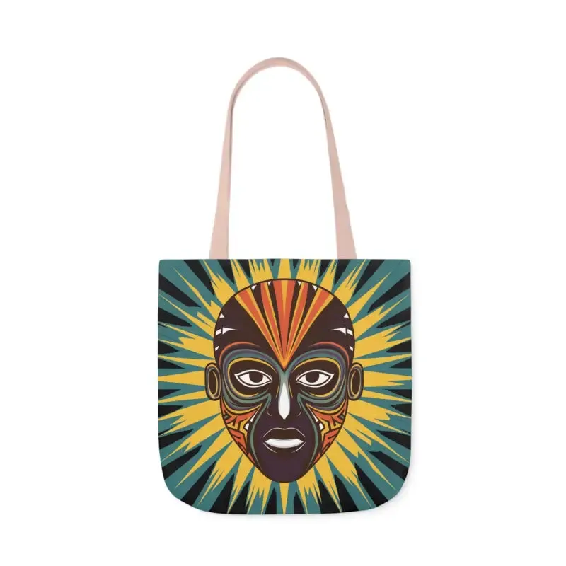 Eye Catching African Tribal Mask Canvas Tote Bag