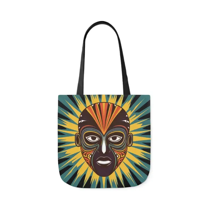 Eye Catching African Tribal Mask Canvas Tote Bag